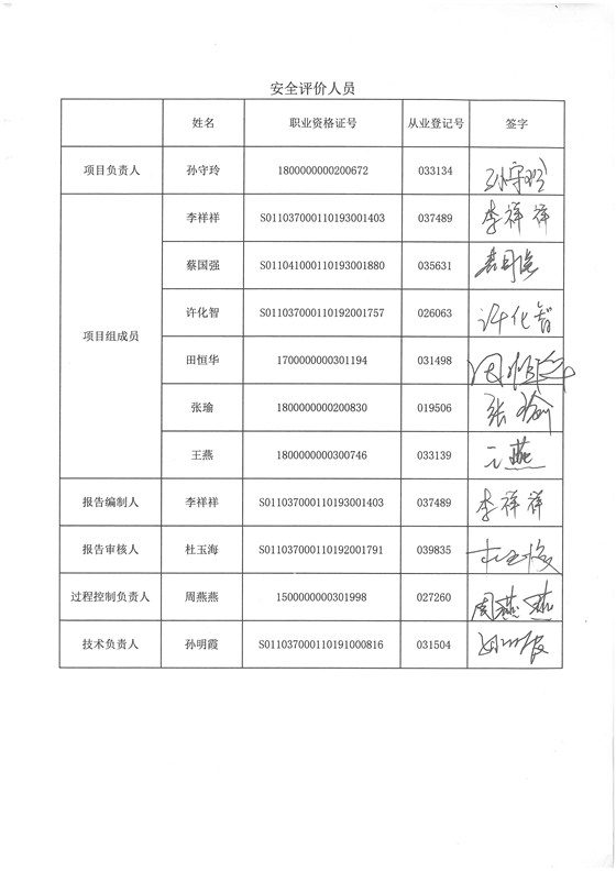 3.人员签字